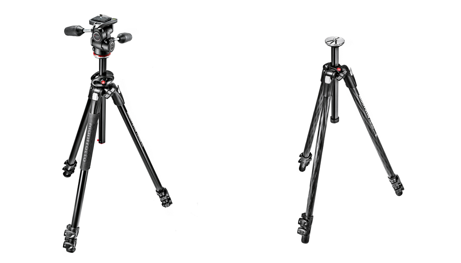 Links: Manfrotto 290 Dual Alu, rechts: Manfrotto 290 Xtra Carbon