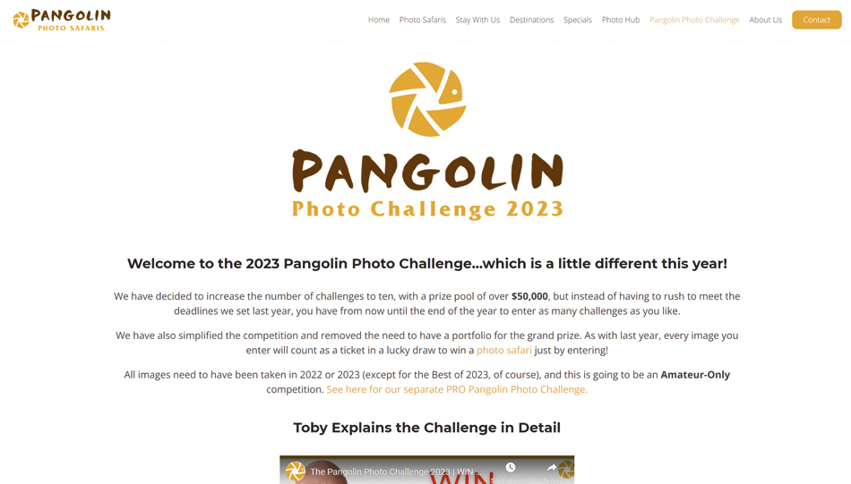 Pangolin Photo Challenge 2023