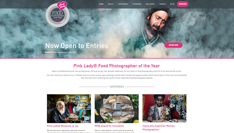 Pink Lady Food Photographer of the Year