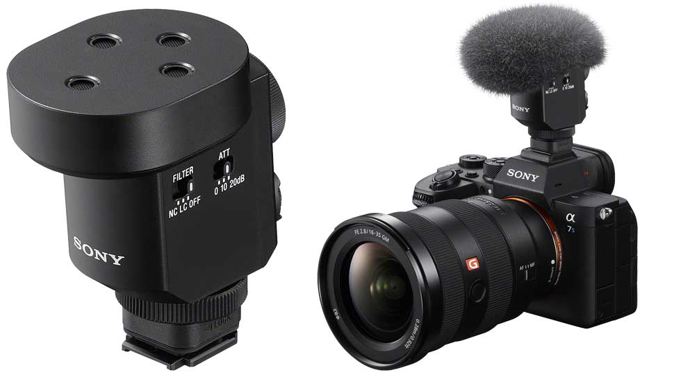 Ultrakompaktes Richtmikrofon mit steuerbarer Aufnahmecharakteristik und digitaler Rauschentfernung: Sony ECM-M1