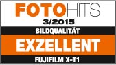 Fujifilm X-T1 Graphit Silber - Testlogo