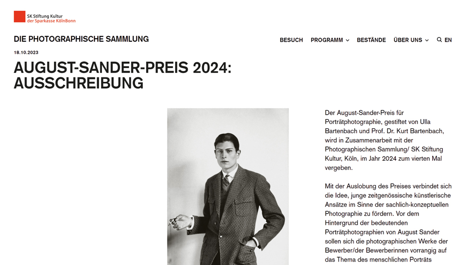 August-Sander-Preis 2024